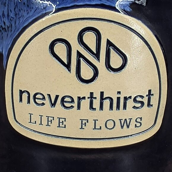 Deneen Pottery Hand Thrown Coffee Mug Never Thirst Life Flows Birmingham Alabama - Picture 3 of 11